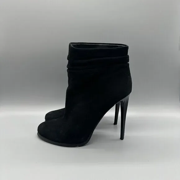 Aldo Black Ankle Boots Booties Heels Sevayn Suede Black Size 8.5 - Picture 1 of 8